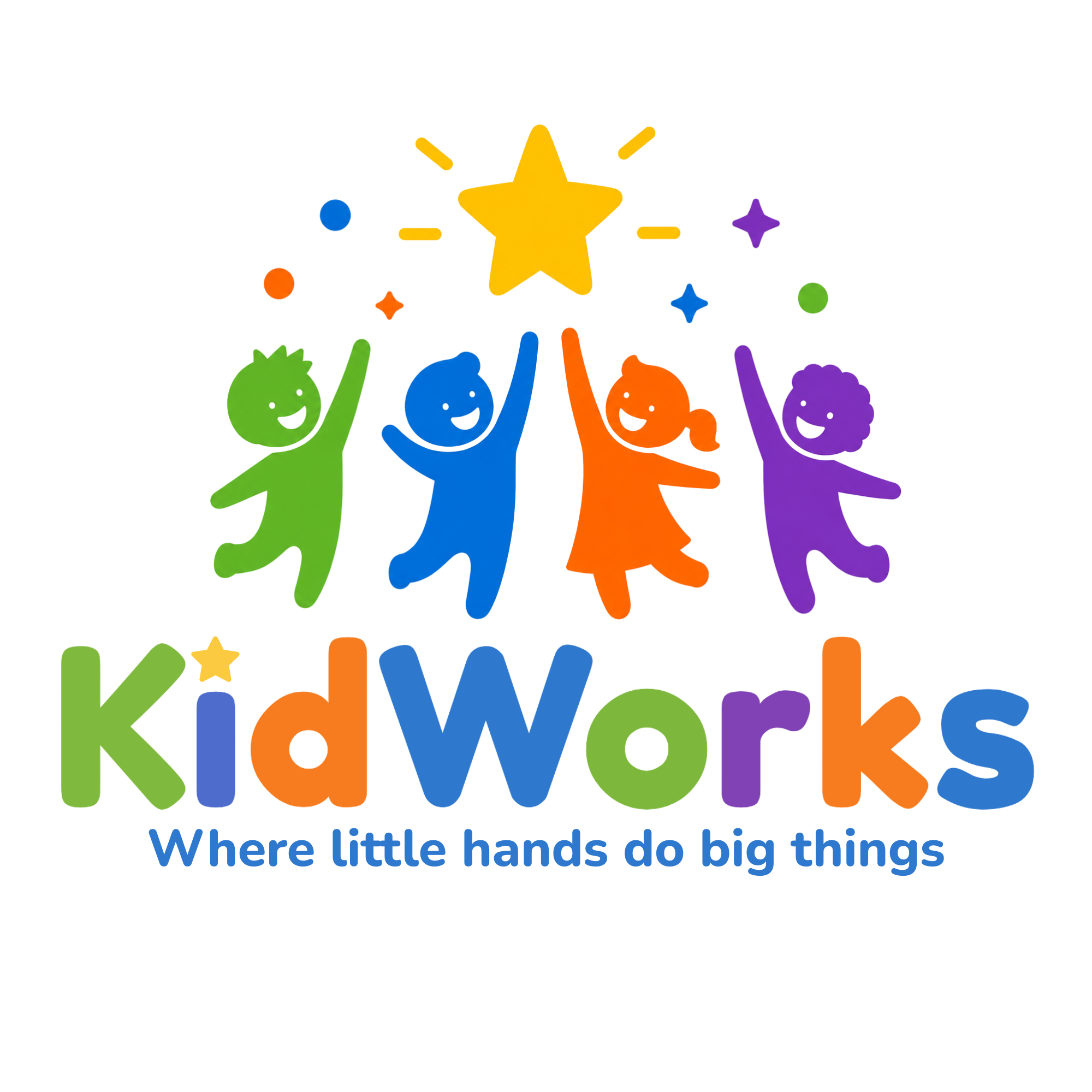KidWorks logo — hands-on career events for kids in Brantford, ON